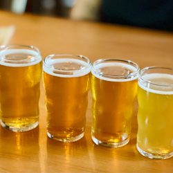 Künstler Brewing - Right to left: Duck Lips Pale Ale, St. Chapelle, Gorlami, and King William