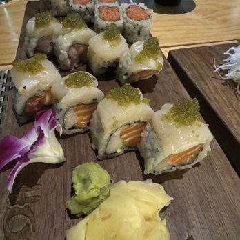 Honshu - Fashion Roll and Spicy Salmon Roll - Sushi Bars Near Me - Jersey City, New Jersey Honshu - Fashion Roll and Spicy Salmon Roll - Sushi Bars Near Me - Jersey City, New Jersey