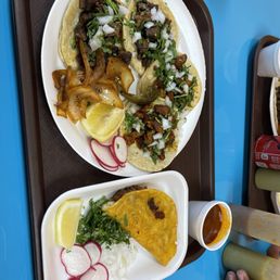 Tacos de asada, adobada and a Quesibirria Tacos de asada, adobada and a Quesibirria