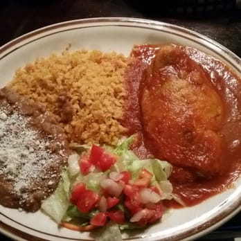 Habaneros - Chicken chili rellinos.. Very good. Beans and rice are fresh snd so is the salad. - Mexican Near Me - Paso Robles, California Habaneros - Chicken chili rellinos.. Very good. Beans and rice are fresh snd so is the salad. - Mexican Near Me - Paso Robles, California
