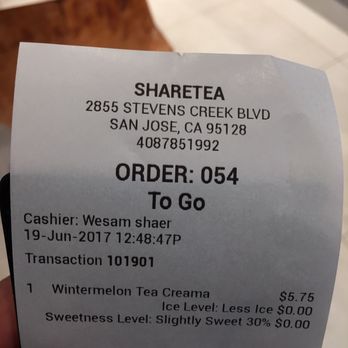 Sharetea - Holy sht I paid close to $6 for my drink and it was made terribly :( so sad - Bubble Tea Near Me - Santa Clara, California Sharetea - Holy sht I paid close to $6 for my drink and it was made terribly :( so sad - Bubble Tea Near Me - Santa Clara, California