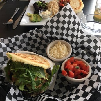 Heaven Restaurant Market - Blackamole arepa & pabellon criollo! Photo doesn't do it justice - so good! - Venezuelan Near Me - Calgary, Alberta