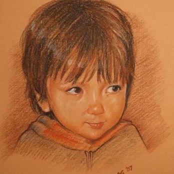 Portrait Artist Jim Enos - Pastel portrait of Griffen - Commissioned Artists Near Me - Folsom, California Portrait Artist Jim Enos - Pastel portrait of Griffen - Commissioned Artists Near Me - Folsom, California