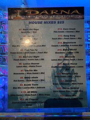 Menu photo 1 Darna Hookah Lounge Sacramento, CA Menu photo 1 Darna Hookah Lounge Sacramento, CA
