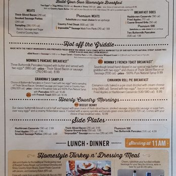 Cracker Barrel Old Country Store - Menu - American Near Me - Clemmons, North Carolina