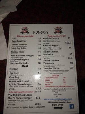 Menu photo 4 Savannah Smiles Dueling Pianos Savannah, GA Menu photo 4 Savannah Smiles Dueling Pianos Savannah, GA