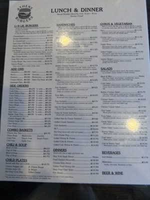 Menu photo 3 Athens Burgers Restaurant Dublin, CA