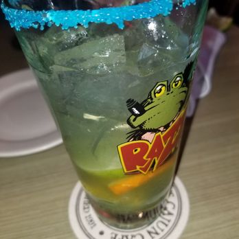 Razzoo's Cajun Cafe - House margarits on the rocks with salt. - Cajun/Creole Near Me - Tyler, Texas