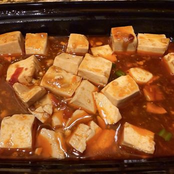 Darda Express - Mapo Tofu: sooo greasy and no meat! It's supposed to have ground pork. - Chinese Near Me - Sunnyvale, California Darda Express - Mapo Tofu: sooo greasy and no meat! It's supposed to have ground pork. - Chinese Near Me - Sunnyvale, California