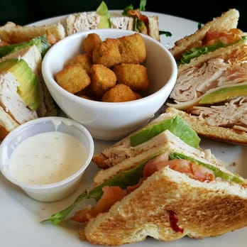 Citrus - Turkey avocado club sandwich with fried okra. - American Near Me - Virginia Beach, Virginia