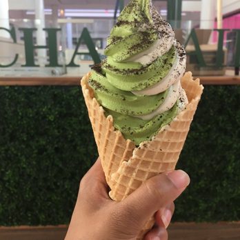 Matcha Cafe Maiko - Tysons - Matcha and milk tea swirl with Oreo crumbs in homemade waffle cone - Desserts Near Me - Tysons Corner, Virginia Matcha Cafe Maiko - Tysons - Matcha and milk tea swirl with Oreo crumbs in homemade waffle cone - Desserts Near Me - Tysons Corner, Virginia
