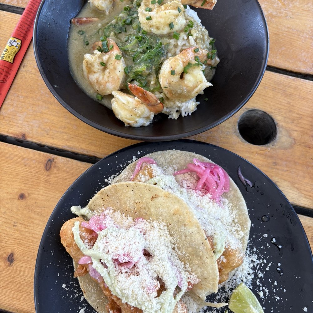 Shuck Station - Shrimp curry and haddock tacos - Seafood Near Me - Newcastle, Maine