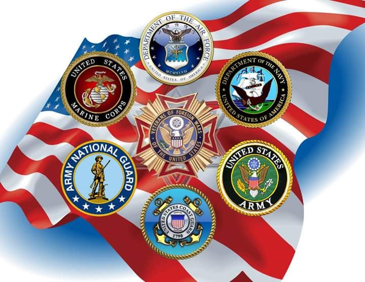 Oregon VFW Post 8739 and Bar & Eatery Logo