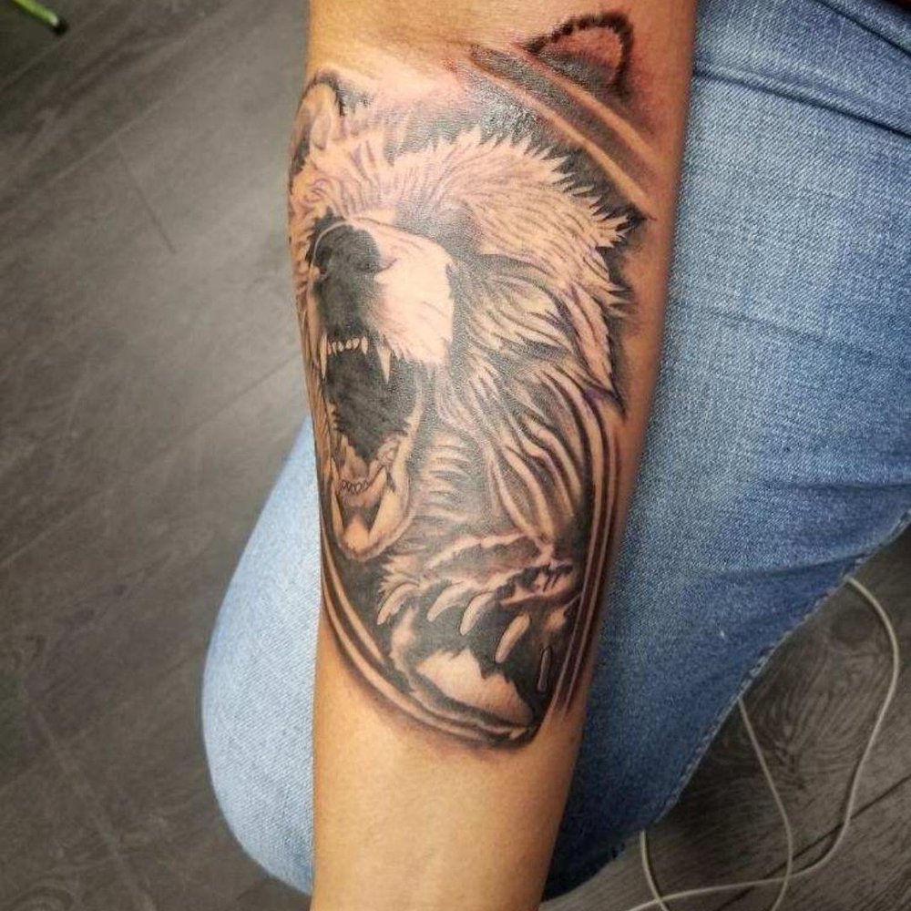 Hustle Tattoo & Piercing Studio - Bear tattoo by Bear - Tattoo Near Me - San Diego, California Hustle Tattoo & Piercing Studio - Bear tattoo by Bear - Tattoo Near Me - San Diego, California