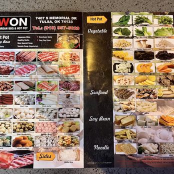 Won Korean BBQ & Hot Pot - hot pot menu - Korean Near Me - Tulsa, Oklahoma Won Korean BBQ & Hot Pot - hot pot menu - Korean Near Me - Tulsa, Oklahoma
