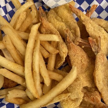 Lone Star Seafood - Fried shrimp and fries - Seafood Near Me - Houston, Texas