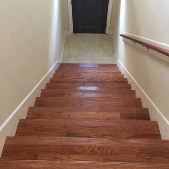 Joe Hardwood Floors - Installation before bull nose seal - Flooring Near Me - Houston, Texas Joe Hardwood Floors - Installation before bull nose seal - Flooring Near Me - Houston, Texas