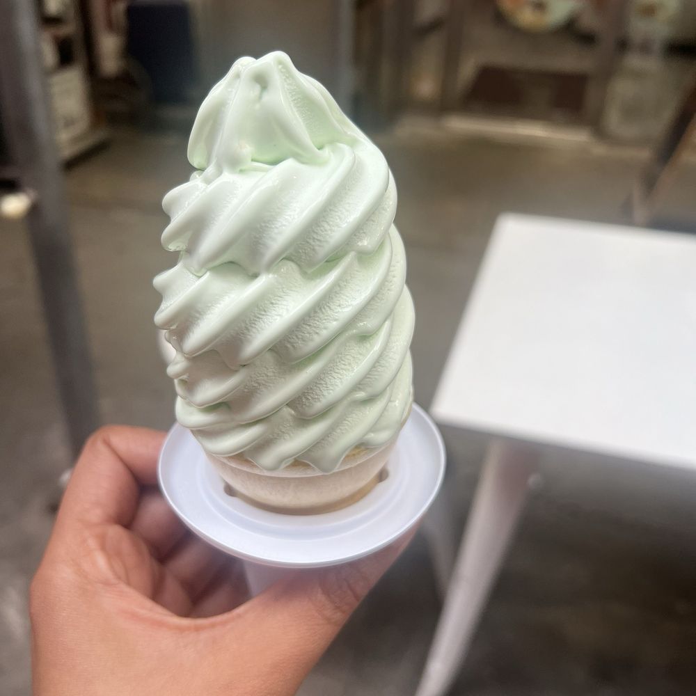 Mint soft serve Mint soft serve