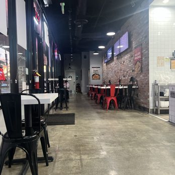 bb.q Chicken Anaheim - Dining area view from my seat - Chicken Shop Near Me - Anaheim, California