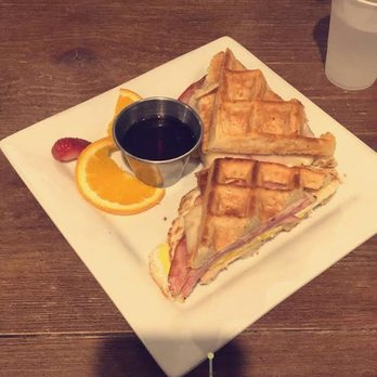 Iron Roost - waffle egg sandwich - Breakfast & Brunch Near Me - Ballston Spa, New York Iron Roost - waffle egg sandwich - Breakfast & Brunch Near Me - Ballston Spa, New York