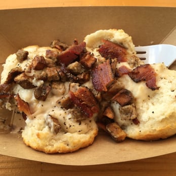 Biscuits + Groovy - Half order Johnny Hash without cheese - Food Trucks Near Me - Austin, Texas Biscuits + Groovy - Half order Johnny Hash without cheese - Food Trucks Near Me - Austin, Texas