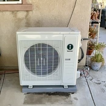 Advanced Heating & Air Conditioning - This is another slim line Innovair heat pump, we took out the AC only cube style unit and installed the slim line. - Heating & Air Conditioning/HVAC Near Me - Temecula, California Advanced Heating & Air Conditioning - This is another slim line Innovair heat pump, we took out the AC only cube style unit and installed the slim line. - Heating & Air Conditioning/HVAC Near Me - Temecula, California
