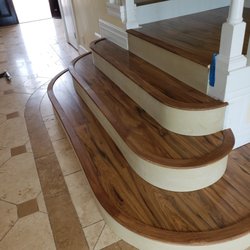Five Star Floors - Custom stairs in Hollister In laminate flooring.