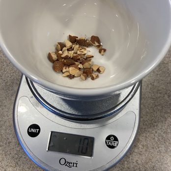 sweetgreen - Healthy Salads, Wraps, and Bowls - Weighed almonds to be 10g. Let's say it's $15 for 1 kg of almonds, making this 1.5 cents worth of almonds. - Salad Near Me - Fairfax, Virginia sweetgreen - Healthy Salads, Wraps, and Bowls - Weighed almonds to be 10g. Let's say it's $15 for 1 kg of almonds, making this 1.5 cents worth of almonds. - Salad Near Me - Fairfax, Virginia