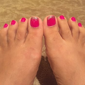 Anchor Nails and Spa - The best ombré glitter add on. The girls picked out the color. I loved it! - Nail Salons Near Me - Warren, Michigan