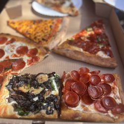 Little G Cafe By Garibaldi's - Close up of Sicilian pepperoni and Cremini mushroom