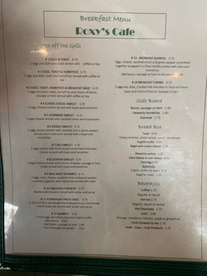 Menu photo 7 Roxy's Cafe Harrisburg, PA