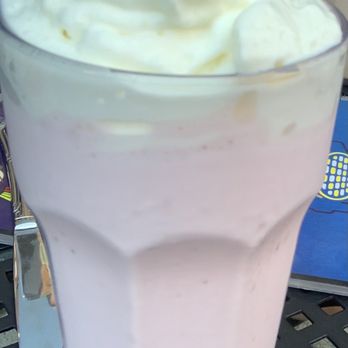 Funk 'n Waffles - Strawberry Milkshake - New American Near Me - Syracuse, New York Funk 'n Waffles - Strawberry Milkshake - New American Near Me - Syracuse, New York