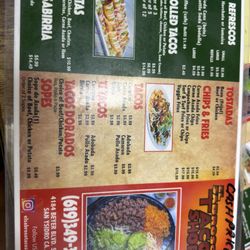 El Sabroso Taco Shop - Updated menu