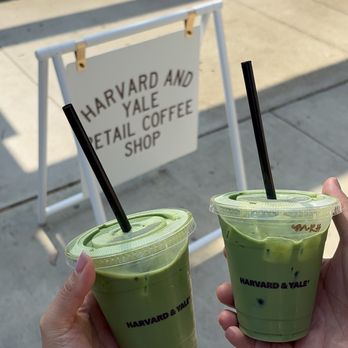 Harvard and Yale - matcha latte - Coffee & Tea Near Me - Claremont, California