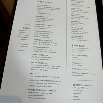 Odette's - Menu - Lounges Near Me - New Hope, Pennsylvania