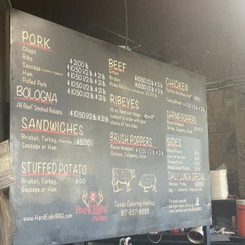 Hard Eight BBQ - Menu as of 10/2021 - Barbeque Near Me - Roanoke, Texas Hard Eight BBQ - Menu as of 10/2021 - Barbeque Near Me - Roanoke, Texas