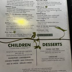 Third Base Brewery - Some menu