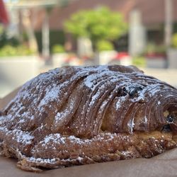 Moulin - Pain au chocolat aux amandes ( awesome Parisian chocolate almond pastry ) - this would surely win an award in Paris itself !!