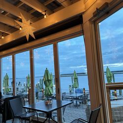Bridges Restaurant - This was our view this evening from our table on the side