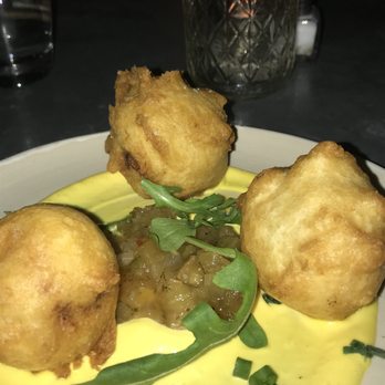 The Ice Plant - Blue Crab Beignets (yes yes yes) - Cocktail Bars Near Me - St. Augustine, Florida