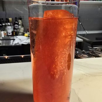 Fiya Hen - "Lightsaber" mixed drink. Unassuming but packs a big punch - Chicken Wings Near Me - Boston, Massachusetts