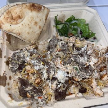 Falafel Corner - Combo Platter Amazing portion of Gyro, chicken and rice. - Pizza Near Me - Sacramento, California Falafel Corner - Combo Platter Amazing portion of Gyro, chicken and rice. - Pizza Near Me - Sacramento, California