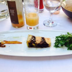 Philippe Redon - Marbré de foie gras de la ferme de Beauregard et olives noires confites (22€) (ici pris à partager pour deux)