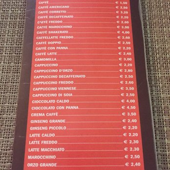 Mastro Ciccia - Huge coffee menu! - Pizza Near Me - Rome, RM