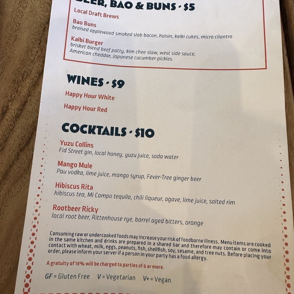 Piko Kitchen + Bar - Menu - Cocktail Bars Near Me - Honolulu, Hawaii