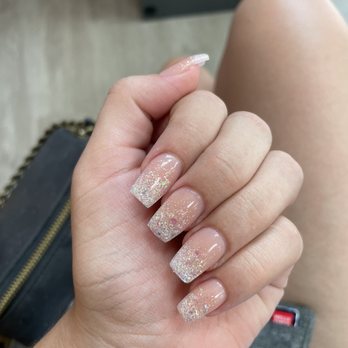 Diva Nails & Spa - White Sparkle Ombré Acrylic - Nail Salons Near Me - San Jose, California Diva Nails & Spa - White Sparkle Ombré Acrylic - Nail Salons Near Me - San Jose, California