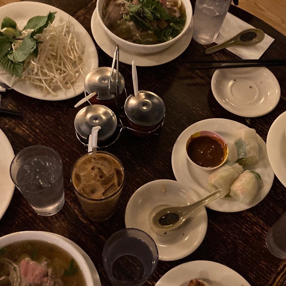 Le's Vietnamese Restaurant - a table full of food - Vietnamese Near Me - Cambridge, Massachusetts