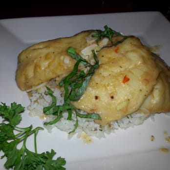 Captains Tavern - Thai Snapper with Jasmin Rice. - Seafood Near Me - Miami, Florida Captains Tavern - Thai Snapper with Jasmin Rice. - Seafood Near Me - Miami, Florida