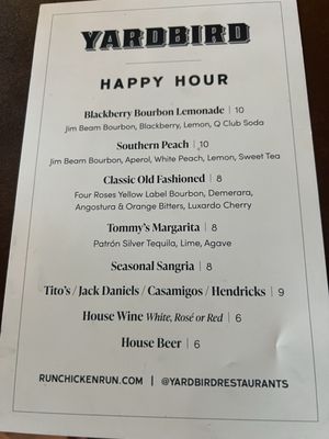 Menu photo 5 Yardbird Los Angeles, CA