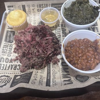 Keith’s House of BBQ - Brisket with collards and baked beans. - Southern Near Me - Easley, South Carolina Keith’s House of BBQ - Brisket with collards and baked beans. - Southern Near Me - Easley, South Carolina
